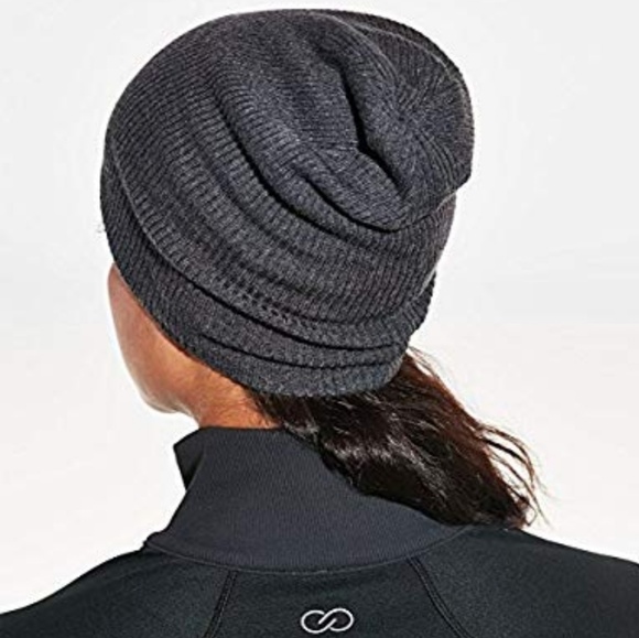 Calia Reversible Teal/Gray Slack All Season Beanie - Picture 2 of 5